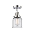 thumbnail image 2 of Innovations Lighting  Caden Bell - 1 Light 5" Flush Mount Clear/Polished Chrome, 2 of 5