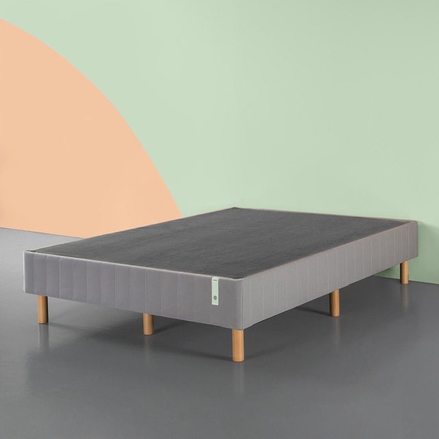 Zinus Quick Snap Standing Mattress Foundation / Strong Steel Structure / Box Spring Not Requrired, Grey