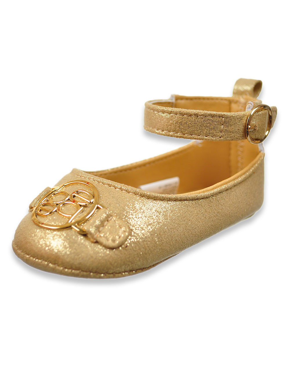 gold glitter baby shoes