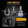 thumbnail image 2 of For 2009-2015 Yamaha YW125 Zuma 125 H4 LED Headlight Bulb Kit 6500K White Hi/Lo, 2 of 10