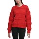 thumbnail image 1 of DKNY Suéter con rayas texturizadas para mujer mediumred XS, 1 of 1