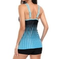 ASEIDFNSA Gradient Print Tankini Swimsuits for Women Full Coverage