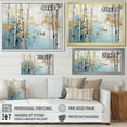 thumbnail image 4 of Designart "Zen Moment With Blue And Gold Bamboo VII" Bamboo Floater Framed Canvas Art Print, 4 of 5