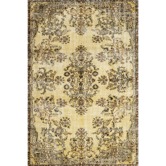 Brown Oriental Area Rugs for Living Room Washable Rugs Boho Moroccan Area Rug Soft Neutral Geometric Bohemian Carpet Distressed Indoor Rug for Bedroom Dining Room Office Foldable Nonslip Rug