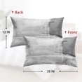 thumbnail image 2 of Throw Pillow Covers Modern Home Art Decor, 12 x 20 Inches Set of 2 Abstract Oil Painting Pillowcases for Bedroom, Living Room, Cushion Couch Sofa, Abstract White Grey, 2 of 6