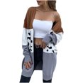 thumbnail image 1 of Chaqueta de punto con costuras y estampado de leopardo para mujer Fridja  BV0+2244, 1 of 5