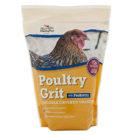 Manna Pro Poultry Grit with Probiotics Chicken Feed, 5 (Best Way To Store Chicken Feed)