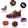 thumbnail image 2 of Kids Light Up Shoes Led Flash Sneakers with Spider Upper USB Charge for Boys Girls Toddles Best Gift for Birthday Thanksgiving Christmas Day, 2 of 6