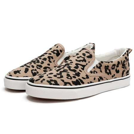 

Women‘s Solid Color Canvas Shoes Low Top Round Toe Slip-on Casual Shoes Women‘s Flat Walking Sneakers