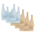 thumbnail image 1 of 5PC Women's High Impact Sports Bra - Seamless Wireless Support | Comfortable Workout Bralette with Pad Insert Slots, 1 of 2