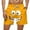 Orange, variant on GUZOM Mens Funny Emoji Swim Trunks Yellow, Quick Dry Graphic Novelty Beach Shorts with Elastic Waist & Pockets, Big & Tall Sizes,Size 3XL