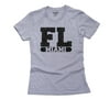 Miami, Florida FL Classic City State Sign Women's Cotton Grey T-Shirt