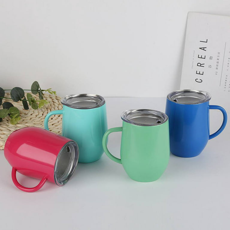 Stainless Steel Coffee Cup Mug With Lid Insulated Coffee Mug Double Wall Coffee  Tumbler With