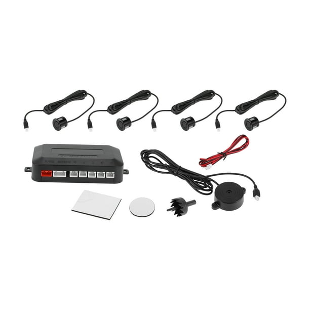 Sistema de radar de reversa Unique Bargains, sensores de estacionamiento reverso, 4 sensores de estacionamiento
