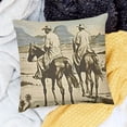 thumbnail image 2 of BANET Throw Pillow Cushion Cover, Country Theme Hand Drawn Illustration of American Wild West Desert with , Decorative Square Accent Pillow Case 18x18in, 2 of 5
