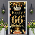 thumbnail image 6 of Golden Theme Happy 66th Birthday Banner Royal Crown Design 66th Birthday Display Balloon Decor Star Pattern Birthday Party Backdrop for 66th Birthday Party Adult Birthday Celebration Luxury Event, 6 of 9