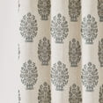 thumbnail image 3 of Lush Decor Sofia Flower Block Bouquet???? Shower Curtain Single 72" W X 72" L Teal - Bath Curtain - Block Print - Floral Shower Curtain - Vintage Boho Decor, 3 of 7