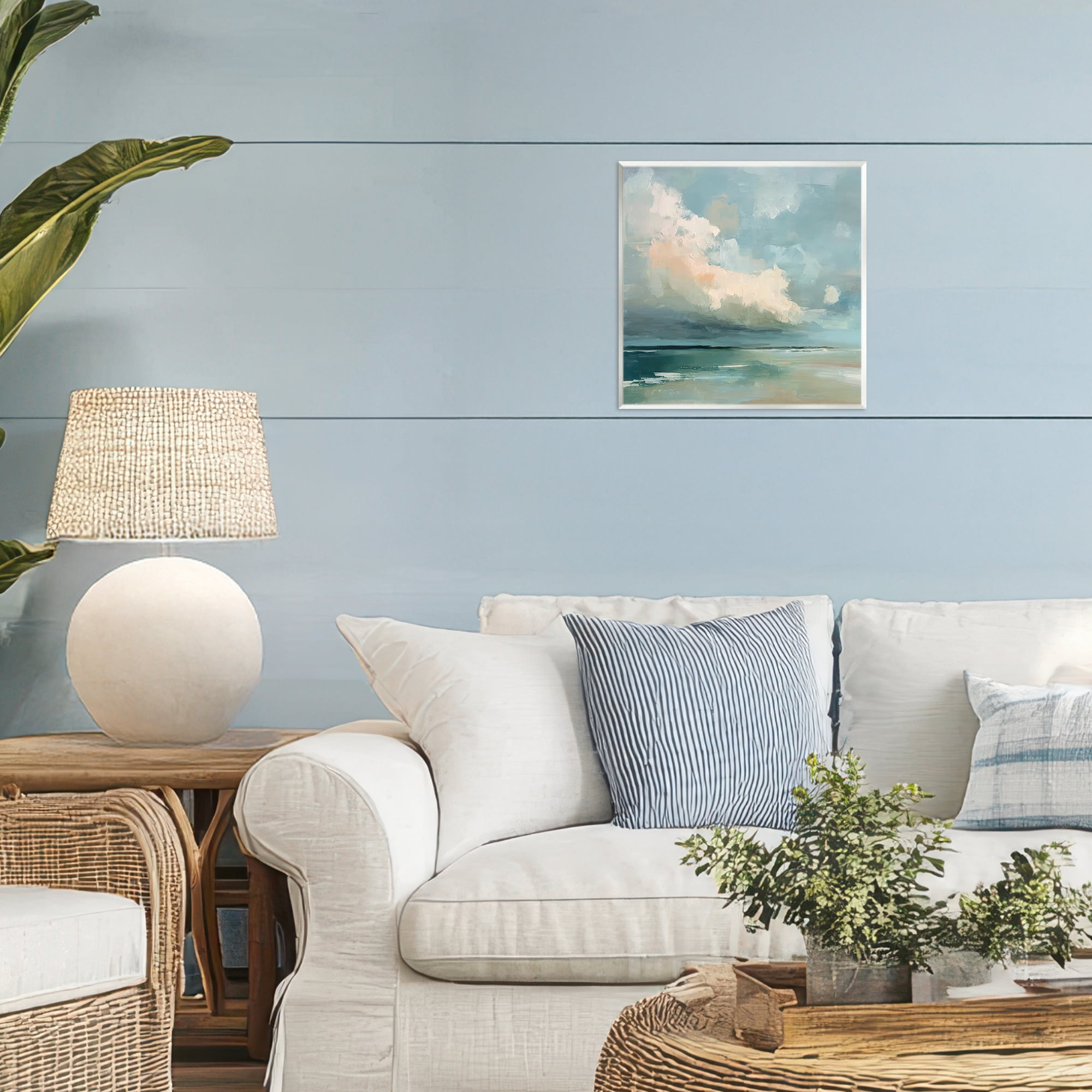 Stupell Industries Stormy Beach with Overhead Clouds Wall Plaque Art, design by Kim Curinga