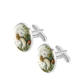 thumbnail image 2 of Snail Elegant Stainless Steel Cufflink Set for Formal Attire - for Weddings and Business Meetings, 2 of 6