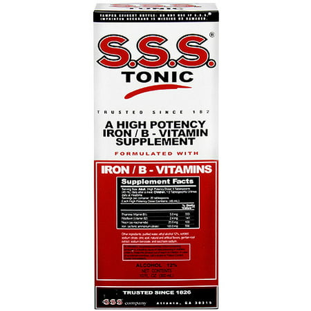 SSS B-Complex Vitamine Tonic liquide, 10 fl oz