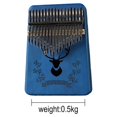 thumbnail image 2 of Piano de pulgar Kalimba de 17 teclas; Martillo de afinación, cubiertas para dedos, pegatinas para llaves y más incluidos; Regalo de Navidad, 2 of 5