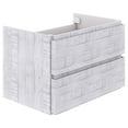 Fresca Stella 70" Wall Hung Double Bathroom in Rustic White