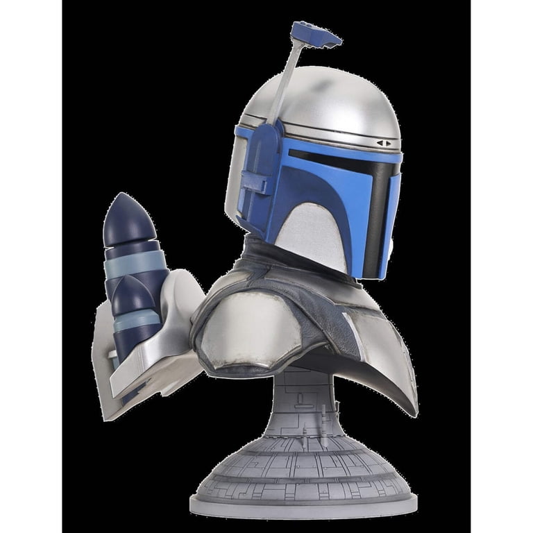 Star Wars AotC Jango Fett Legends in 3D 1:2 Scale Bust - Walmart.com
