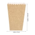 thumbnail image 3 of Tineasur 50-Pack Khaki Popcorn Paper Boxes for Cookies, Candies, Sweets, Party Favor Bags, Food Storage Bags, 3 of 6