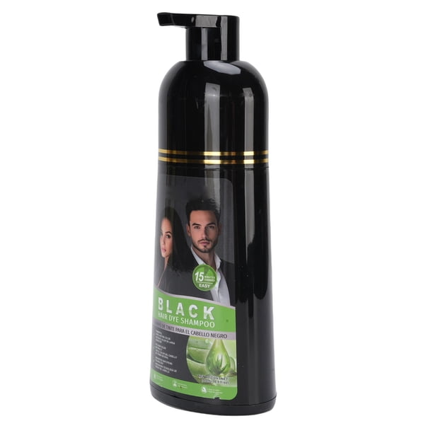 Champú Para Tinte Para El Cabello, Champú Nutritivo Para Tinte Para El Cabello Negro, 500 ML, Cobertura Para El Cabello Gris No Graso, Para Todo Tipo De Cabello