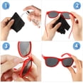 thumbnail image 3 of Eyeglass Nose Pads, Casewin Soft Silicone Adhesive Glasses Nose Pad, Anti-Slip Heighten Air Chamber Nose Pads for Full Plastic Frames, 20 Pairs (Black), 3 of 8