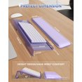 thumbnail image 3 of Soporte para teclado Laborio con reposamuñecas morado ergonómico, 3 of 7