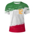 thumbnail image 4 of Xdzjlr Chemises Homme Été T-Shirt Imprimé Sport Italien Col Rond Soccer Ample T-Shirt Homme, TG, 4 of 5