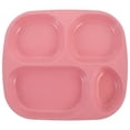 thumbnail image 1 of KAKOWELY Assiette Incassable Compartimentée Assiette de Souper Assiette de Service pour Aliments Plat à Compartiments,9.45x"X8.46"X0.39 Pouces, 1 of 5