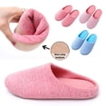 thumbnail image 2 of comerut 1 Pair Winter Slippers Unisex Couple Slippers Homewear Anti-slip Plush Soft Thick Warm Soft Thick Soles Slient Slide Flat Floor Shoes, 2 of 7