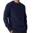 thumbnail image 2 of Pullover Sweaters for Men Long Sleeve Relaxed Fit Casual Crewneck Knit Sweater Fall Winter Clothes, 2 of 5