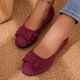 thumbnail image 5 of Zapatos de Verano Casuales para las Mujeres Versátiles de Moda de Tamaño Grande Tacón de Cuña Boca Poco Profunda Bowknot Zapatos de Cabeza Redonda Zapatos de Cuña Baja para las Mujeres, 5 of 8