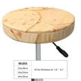 thumbnail image 4 of Balery taco tortilla Fundas de asiento para taburete de bar redondo de tela de terciopelo ajustables que protegen de arañazos y manchas para sillas de 14 a 17 pulgadas.-12 inch, 4 of 7