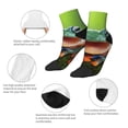 thumbnail image 5 of Naloa Tree Frog Ankle Socks for Women Non Slip Socks No Show Socks Classic Low Cut Casual Socks Casual Socks, 5 of 7
