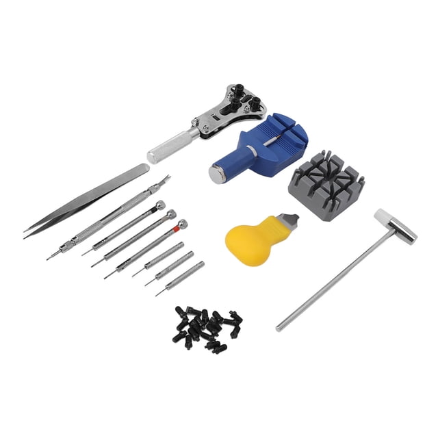 Watch Repairing Tools, Changing Watch Batteries Watch Battery Replacement Kit Adjusting Strap Opening Watch Back For Watchmakers For Watch Shop