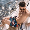 thumbnail image 2 of luoweisi Men's Beach Shorts Quick Dry Swim Trunks with Mesh Lining Christmas Santa Claus L, 2 of 5