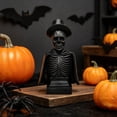 thumbnail image 4 of Tuvgenk Night Lights LED Lamp Skeleton Resin Autumn Halloween Decor Gifts Black Bedside Touch Lamp for Porches Yards Gardens Lawn, 4 of 6
