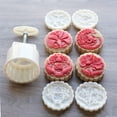thumbnail image 6 of Flower Pattern Moon Cake Mold MidAutumn Festival Mooncake Makers Cookie Stamps Hand Pressure Mooncake Baking Tool, 6 of 9
