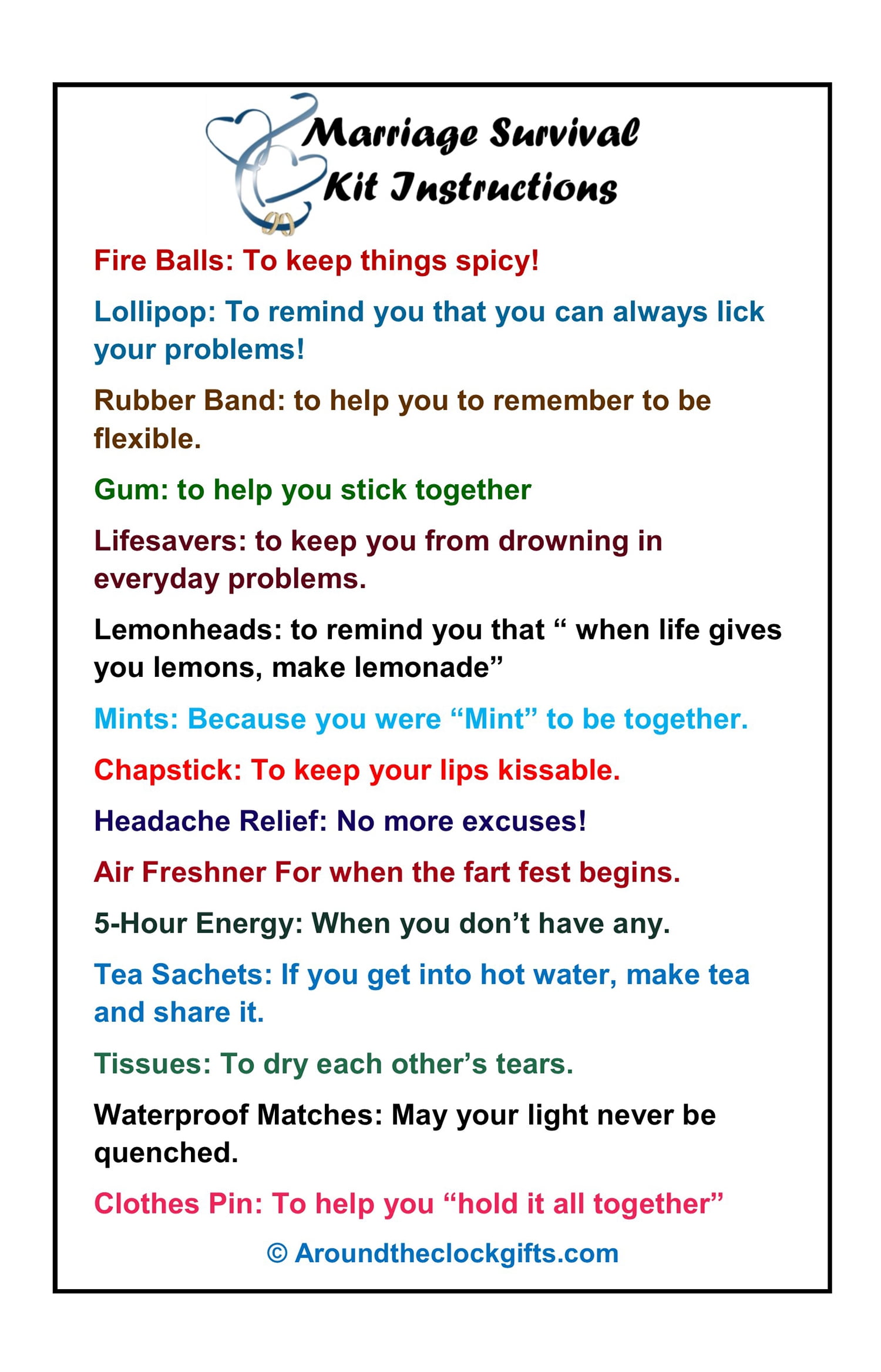 new husband survival kit ideas