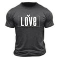 thumbnail image 5 of PNTUTB Men's Fashion Valentine's Day Themed Prints Short Sleeve Crew Neck Casual Loose Comfortable T-shirt, 5 of 6