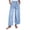 Light Blue-1, variant on Womens Wide Leg Jeans High Waist Drawstring Denim Baggy Trendy Patch Pocket Casual Loose Trouser Pants