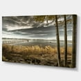 thumbnail image 3 of Designart Pier in Brown Lake Canvas Wall Art, 3 of 4