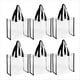 thumbnail image 2 of Paquete de 6 Bolsas de Mano Transparentes Stadium, Bolso de Hombro de PVC Transparente para Mujer, Bolsas de Mano de Plástico con Asas, 2 of 5