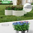 thumbnail image 1 of 2-Pack Galvanized Steel Raised Garden Beds – Durable Outdoor Planter Boxes with Open Base – Promotes Deep Root Growth – Perfect for Vegetables, Herbs, and Flowers – Easy Assembly, 1 of 7