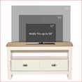 thumbnail image 2 of TV Furniture Corner TV Stand for Up to 50” TVs, White Entertainment Center with Drawers & Storage | MDF | White, 2 of 10
