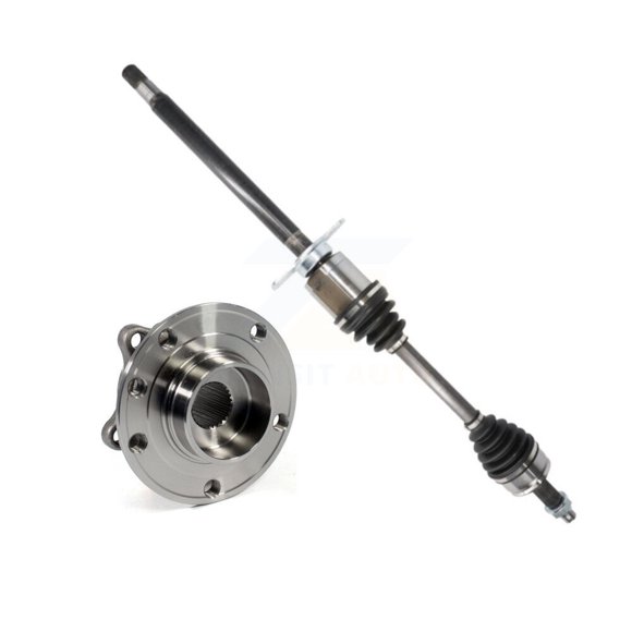 Kugel Front Right (Passenger Side) CV Axle Drive Shaft and Complete Wheel Hub Bearing Assembly Kit for Car 2013-2016 Dodge Dart 2.4L 2.0L with Automatic transmission Primary Design KN7-100319